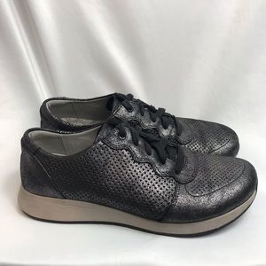 Dansko Charlie Lace-Up Sneaker Size 39 Dark Gray